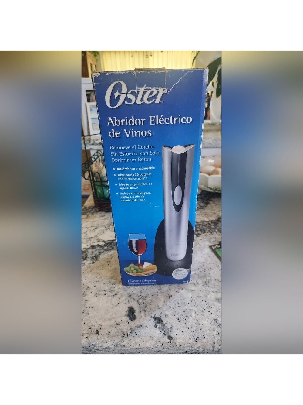 NIB Oster Inspire Cordless Electric Wine Bottle Opener - Picture 3 of 5